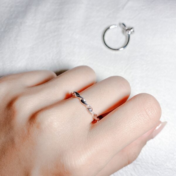 人氣款 925純銀Wave ring：圖片 5