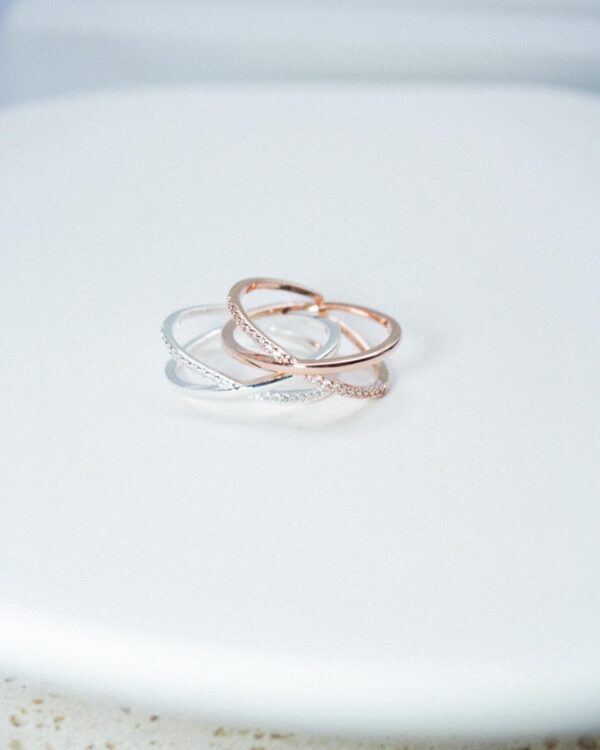 925純銀 Glitter cross ring free size