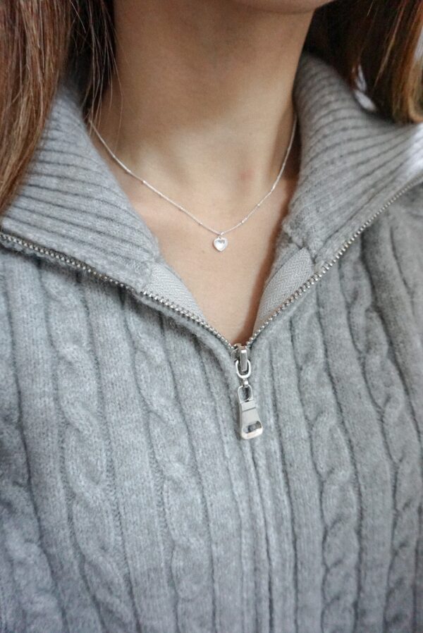 人氣款！925純銀 Rainbow Heart ball chain necklace：圖片 5