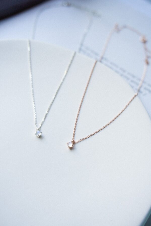 𝐍𝐄𝐖 925純銀 Natural Moon Stone Necklace月亮石