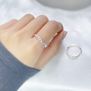 925純銀 True ring 2mm/3mm Free size：圖片 2