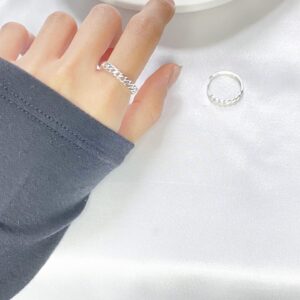 925純銀 True ring 2mm/3mm Free size：圖片 4