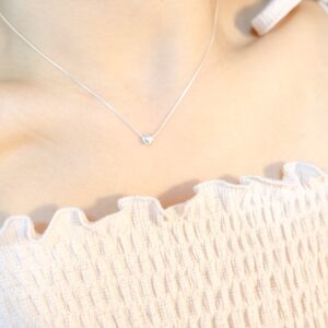 925純銀 Mini heart necklace