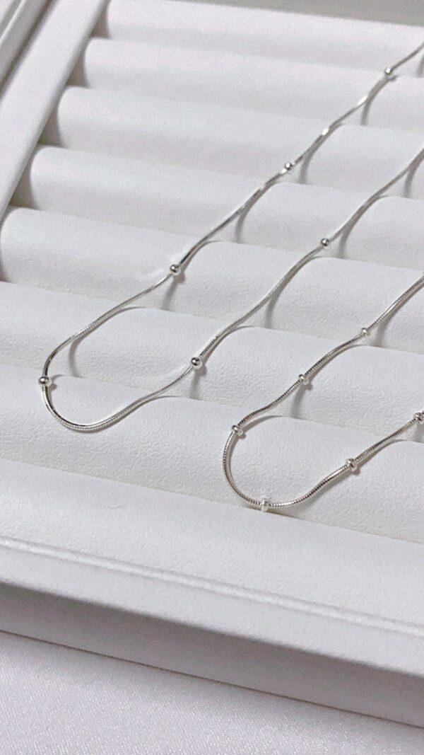 last 2!售完不補♡[925silver] Tiny Ball Chain Necklace
