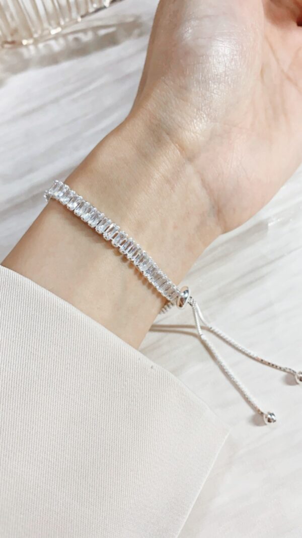[925silver] Crystal Chain Bracelet：圖片 2