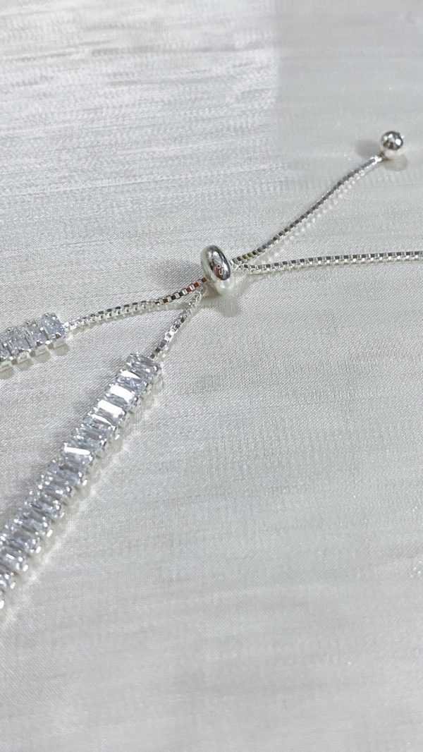 [925silver] Crystal Chain Bracelet：圖片 3