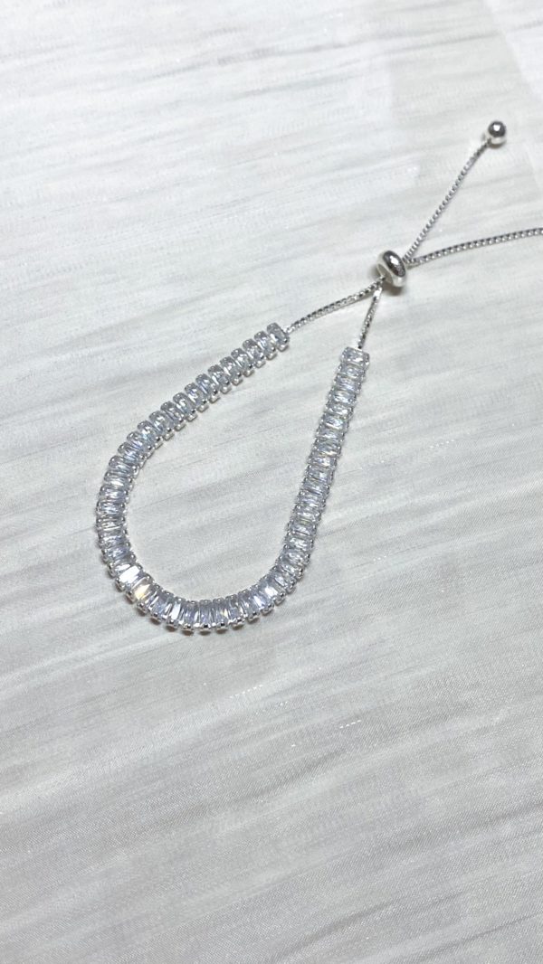 [925silver] Crystal Chain Bracelet：圖片 4