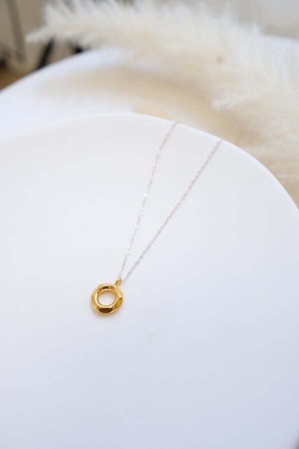 𝐒𝐀𝐋𝐄·售完不補🖤 [925silver] Gold Ring Necklace：圖片 3