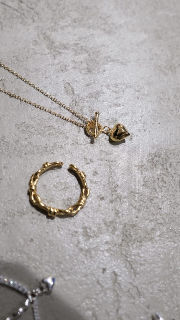 [925silver] Heart OT Necklace 人氣必備!! - Image 3