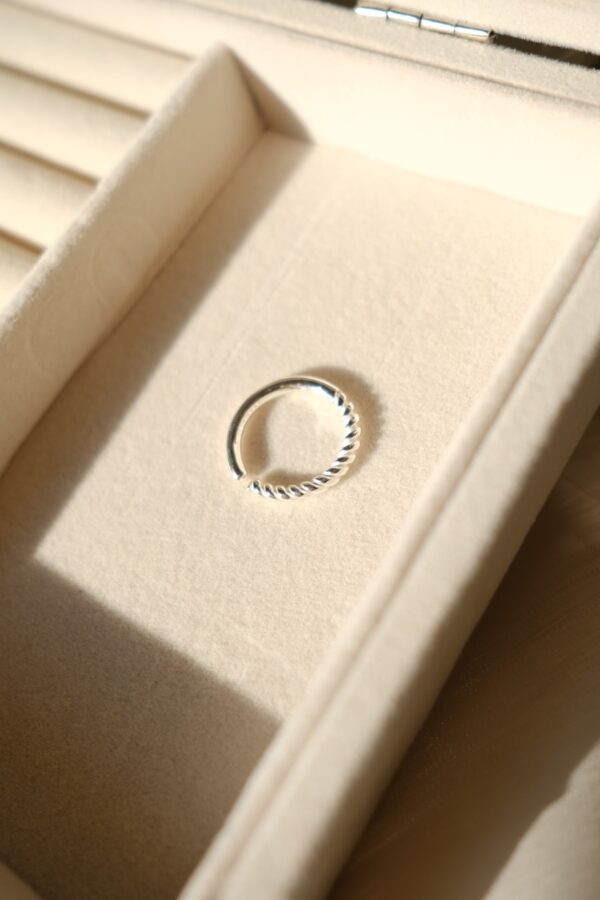 [925silver] Stripe Ring Free Size