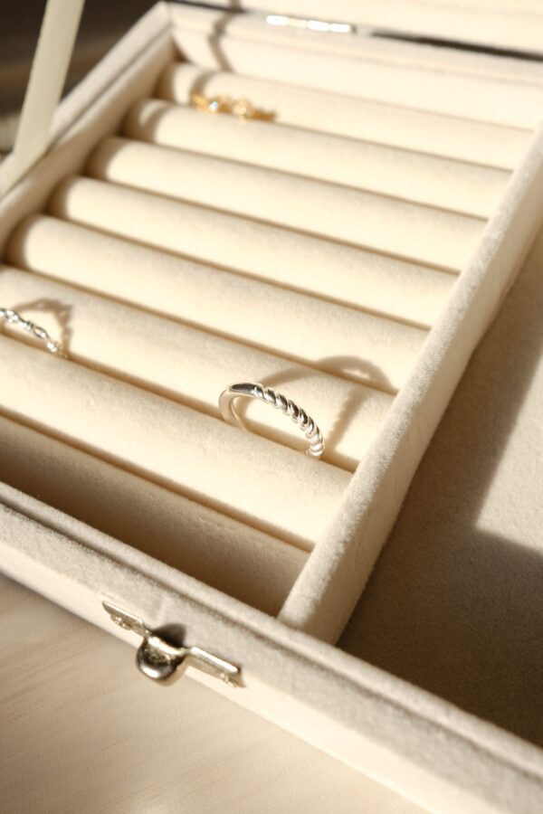 [925silver] Stripe Ring Free Size：圖片 2