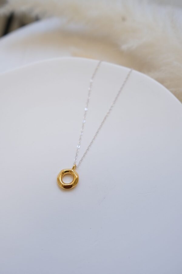 𝐒𝐀𝐋𝐄·售完不補🖤 [925silver] Gold Ring Necklace：圖片 7