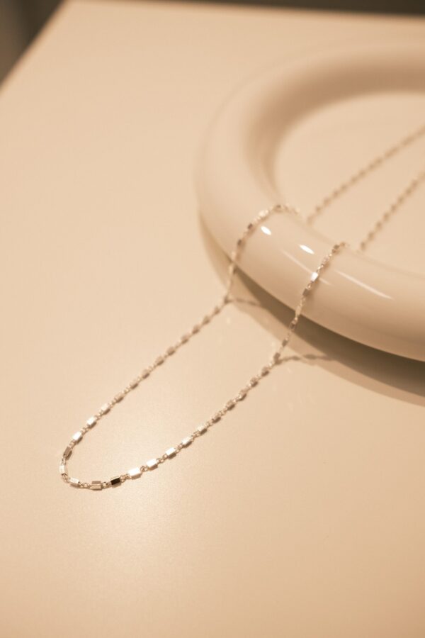 𝐧𝐞𝐰 925純銀 小方格 Mini Square Necklace