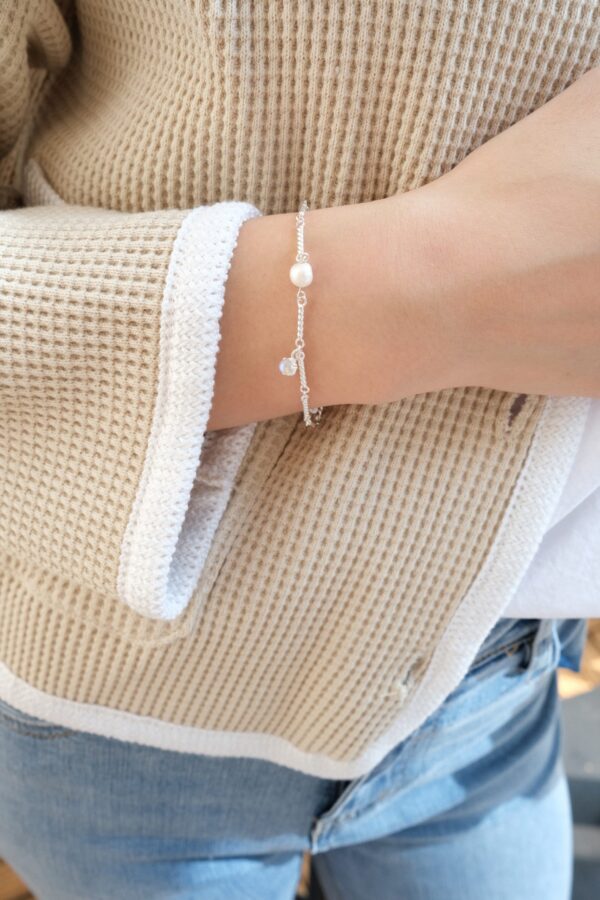 [925silver] Rainbow charm Pearl Bracelet 推介！：圖片 3