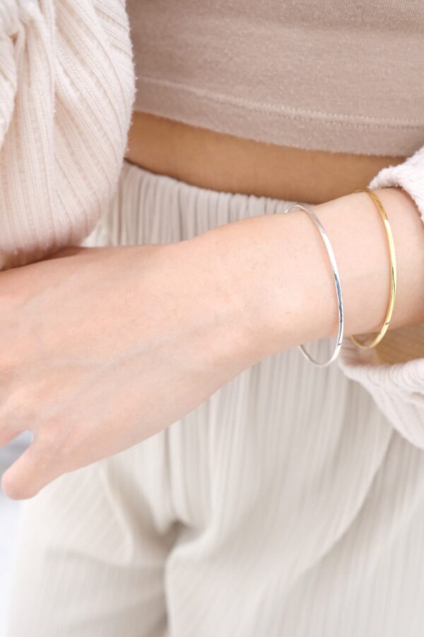 售完不補🤍 [925silver] Basic Bangle：圖片 5