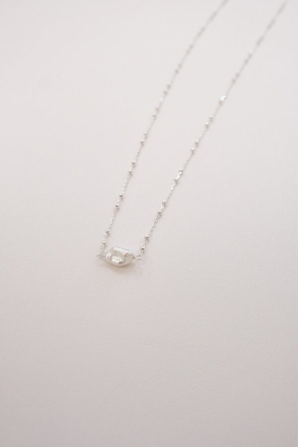 ［已停產］925純銀 淡水珍珠 Pearl Ball Chain Necklace：圖片 4