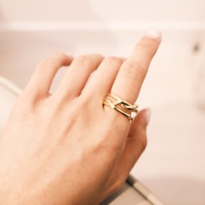 𝐒𝐀𝐋𝐄·售完不補🖤 [925silver] Conquer ring：圖片 2
