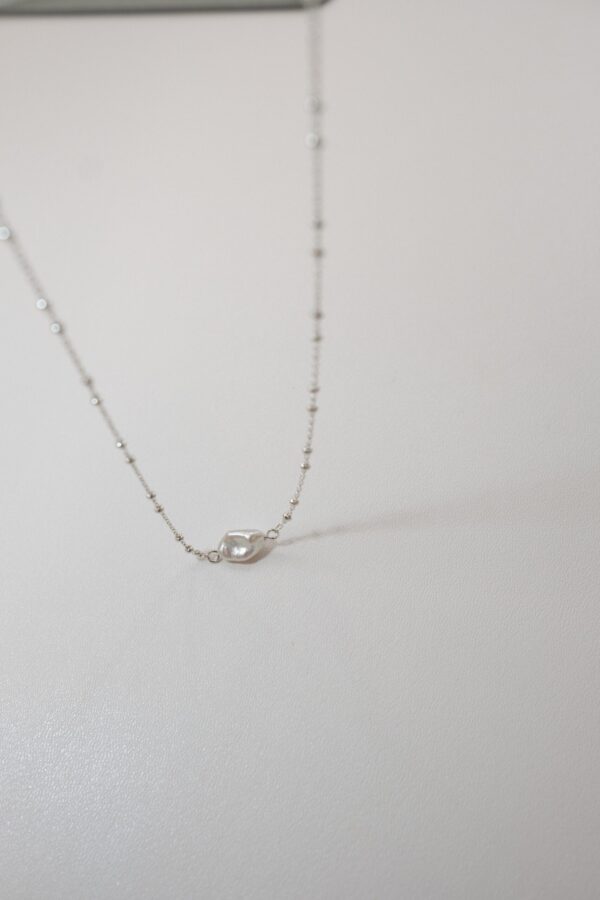 ［已停產］925純銀 淡水珍珠 Pearl Ball Chain Necklace：圖片 6