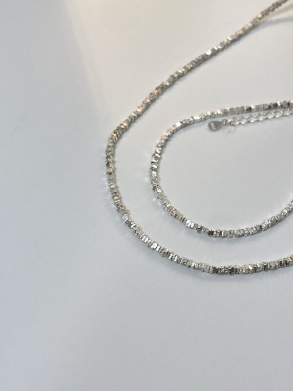 [925silver] 碎銀 Silver chip chain Bracelet 人氣！ - Image 2