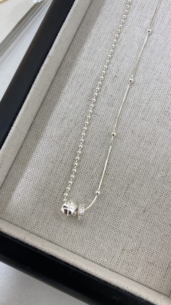 [925silver] Silver combi Necklace 推介❤️‍🔥人氣必備!! - Image 8