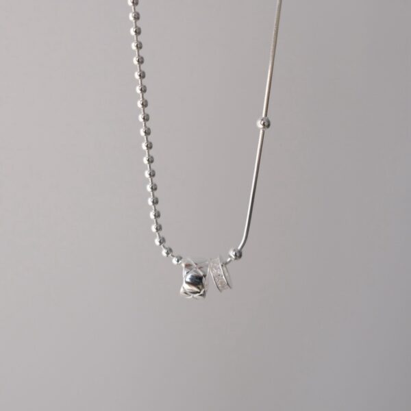 [925silver] Silver combi Necklace 推介❤️‍🔥人氣必備!!