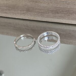 [925silver] White Cubic Ring size11-17 超顯白🤍：圖片 5
