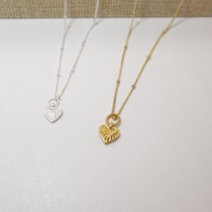 [925silver] Silver Shell Heart Necklace 🐚🤍