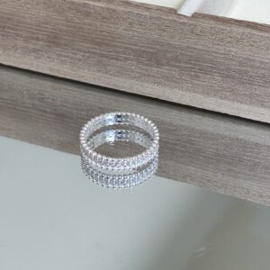[925silver] White Cubic Ring size11-17 超顯白🤍：圖片 6