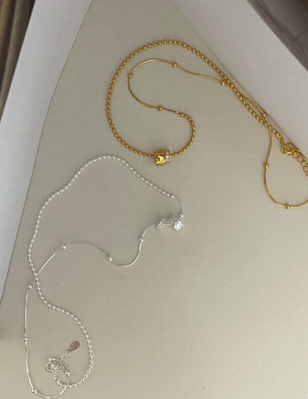 [925silver] Silver combi Necklace 推介❤️‍🔥人氣必備!!