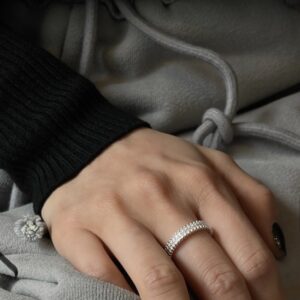 [925silver] White Cubic Ring size11-17 超顯白🤍：圖片 7