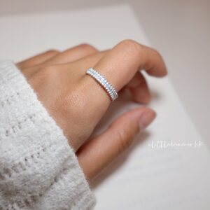 [925silver] White Cubic Ring size11-17 超顯白🤍：圖片 3
