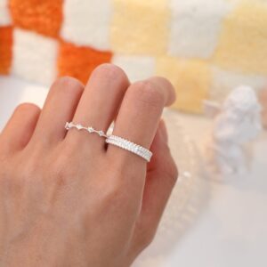 [925silver] White Cubic Ring size11-17 超顯白🤍：圖片 4