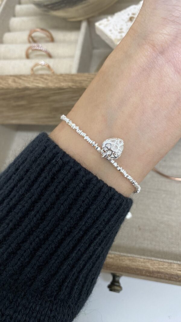[925silver] Silver chip Cubic Heart charm Bracelet 推介！：圖片 9