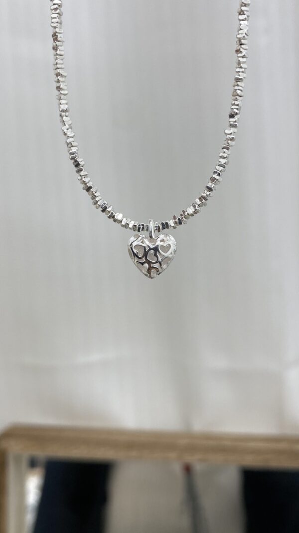[925silver] Silver chip Cubic Heart charm Bracelet 推介！：圖片 4
