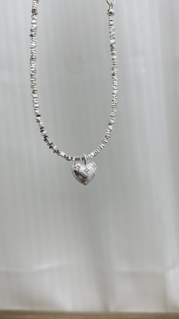 [925silver] Silver chip Cubic Heart charm Bracelet 推介！：圖片 11