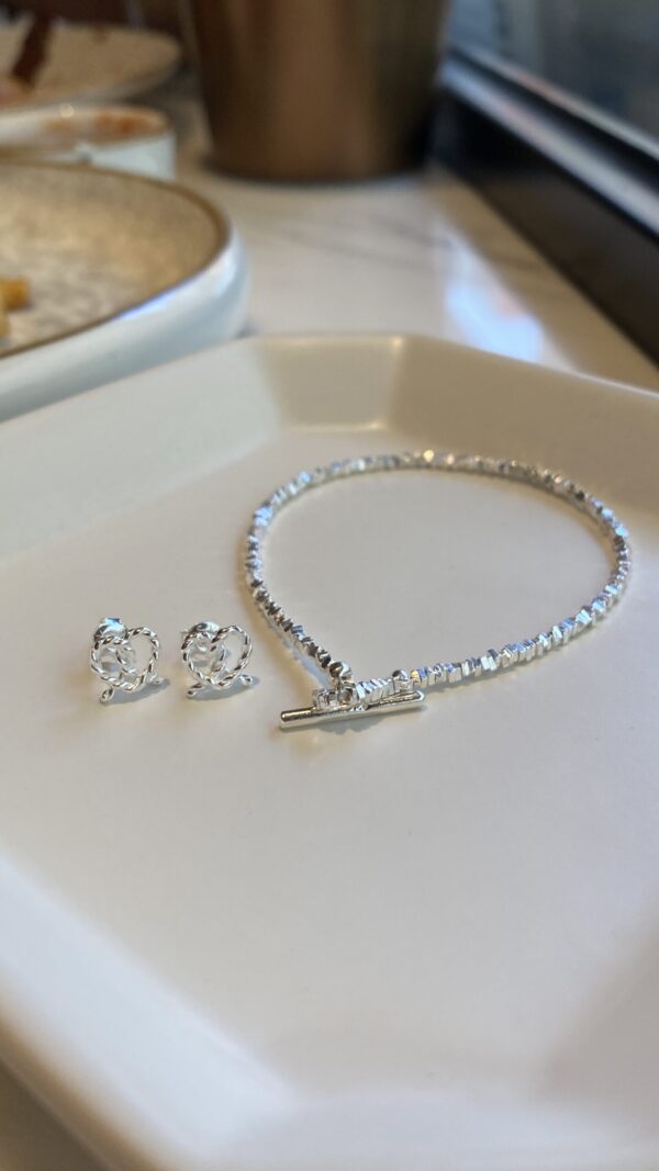 [925silver] Silver chip OT chain Bracelet 超美啊！