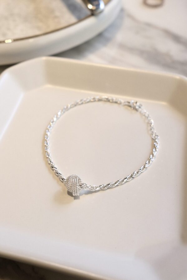 [925silver] Knot ball Bracelet