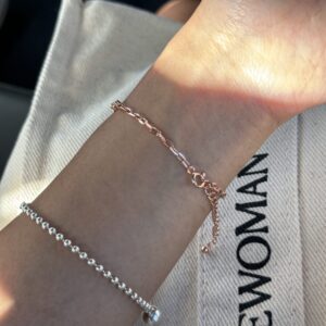 [925silver] Cubic chain Bracelet 簡約：圖片 6