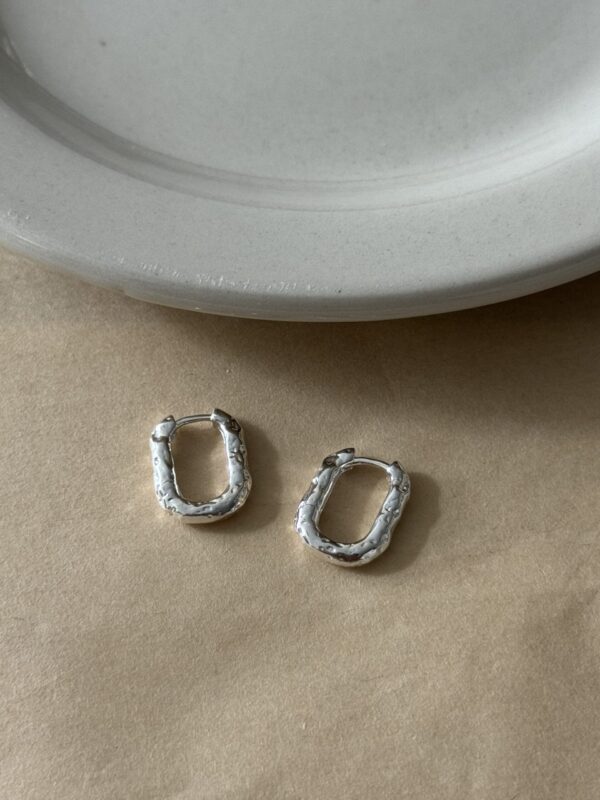 [925silver] EVIE Hoop Earrings - Image 3