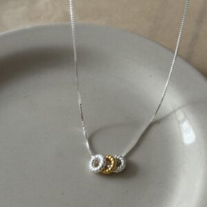 𝐧𝐞𝐰 [925silver] Circle Necklace：圖片 3