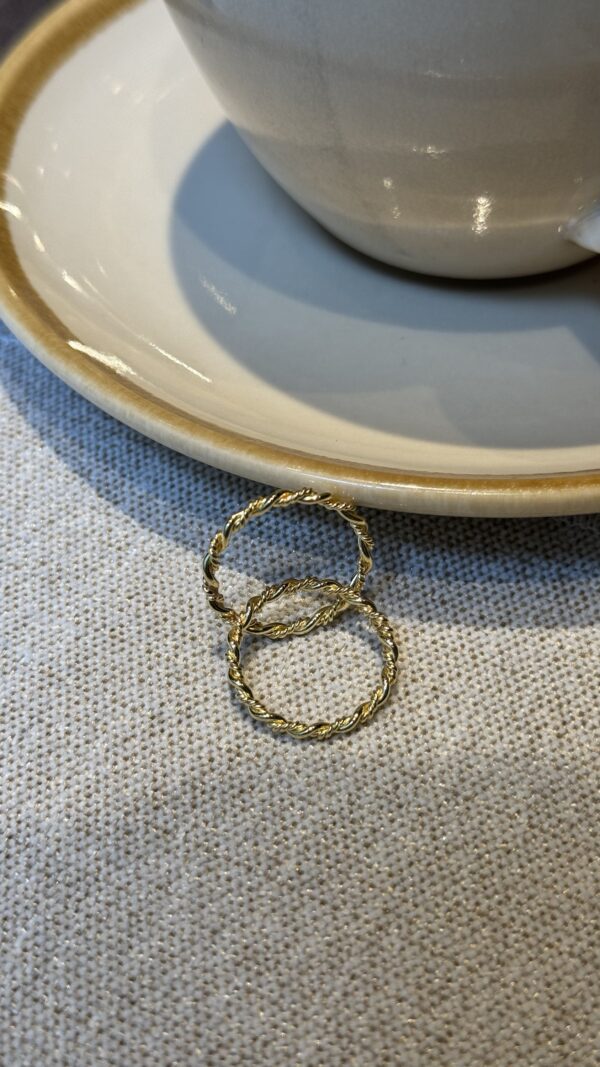 🎄[925silver] Rina ring (gold)：圖片 2