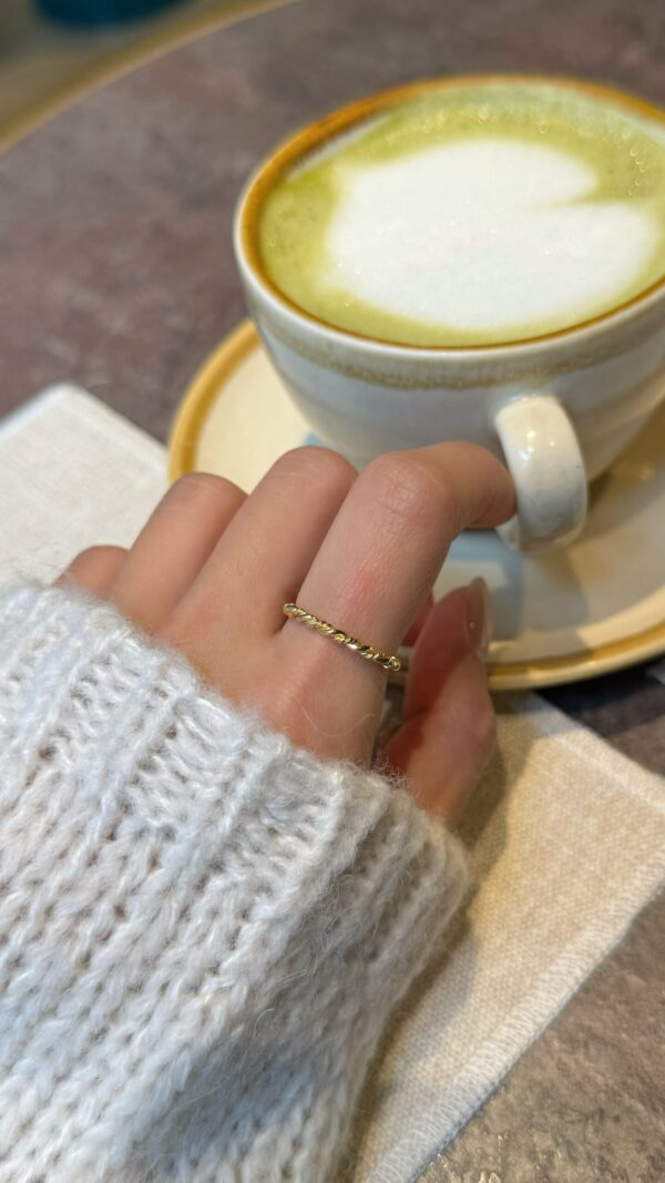 🎄[925silver] Rina ring (gold)：圖片 4
