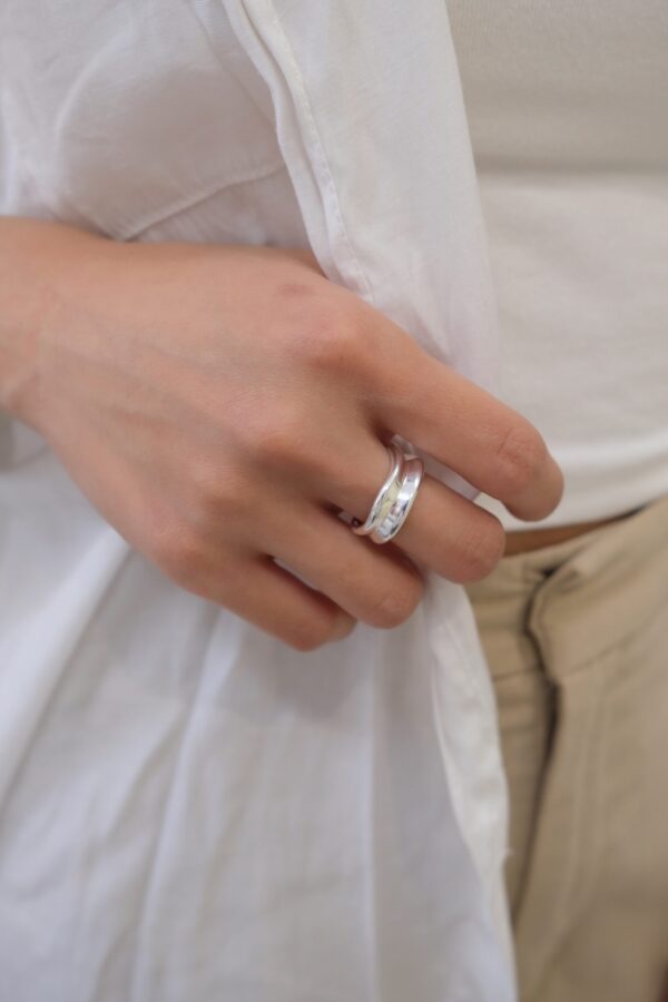 [925silver] JETT ring 中性粗款：圖片 3