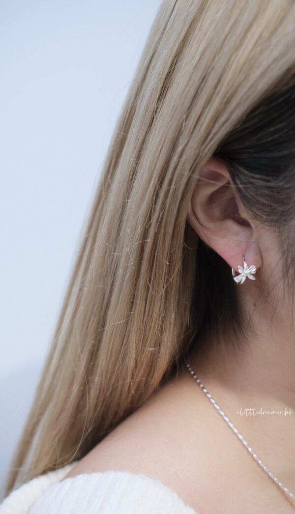 🎀Ribbon Collection - [925silver] Ribbon Hoop Earrings：圖片 3