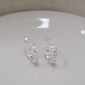 🗝️[925silver] Silver chain Earrings：圖片 2