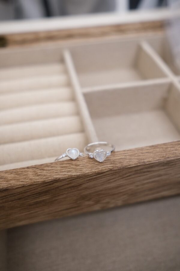 [925silver] Moonstone Heart ring 月亮石：圖片 2