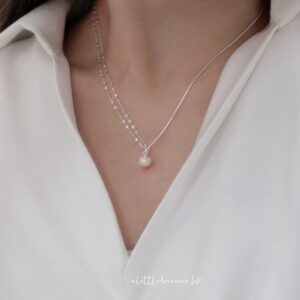 人氣！🐚Pearl Collection - [925silver] Ukiyo pearl Necklace 淡水珍珠