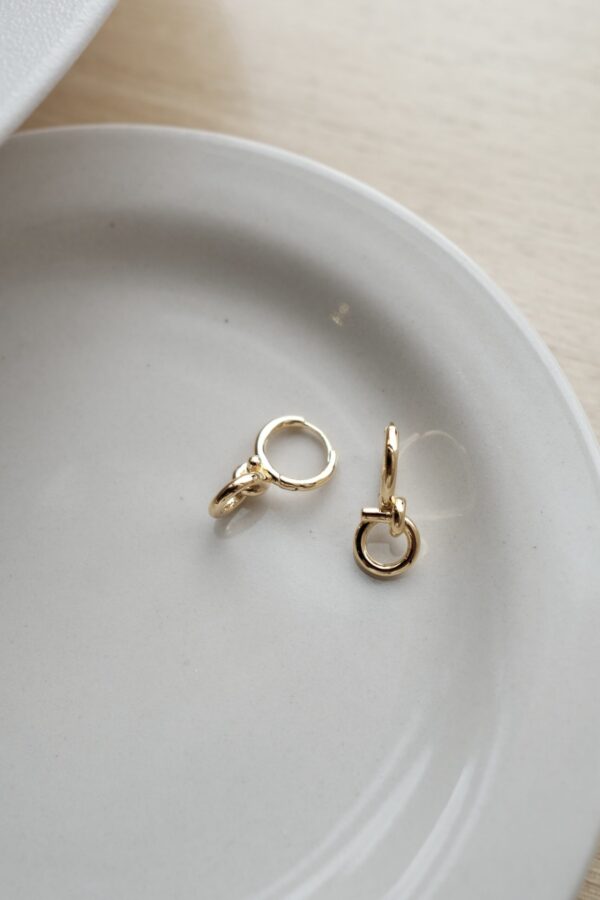 [925silver] Circle hoop Earrings