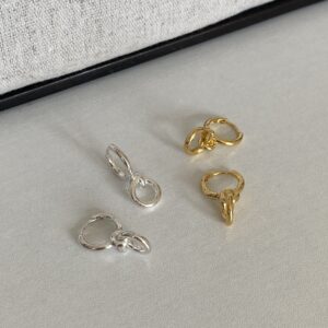 [925silver] Circle hoop Earrings