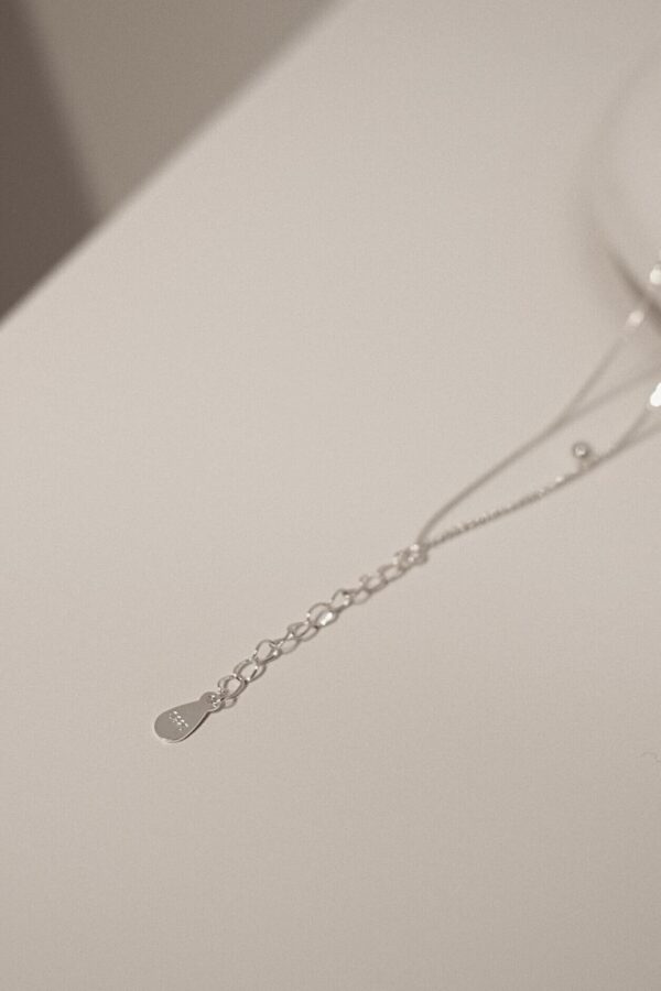 [925silver] Mini Ball Double Chain Anklet - Image 3